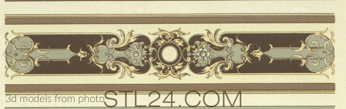 Панели резные (CARVED PANEL_0882 -  | 3D model 3DSMAX / OBJ / STL) 3D модель для ЧПУ станка